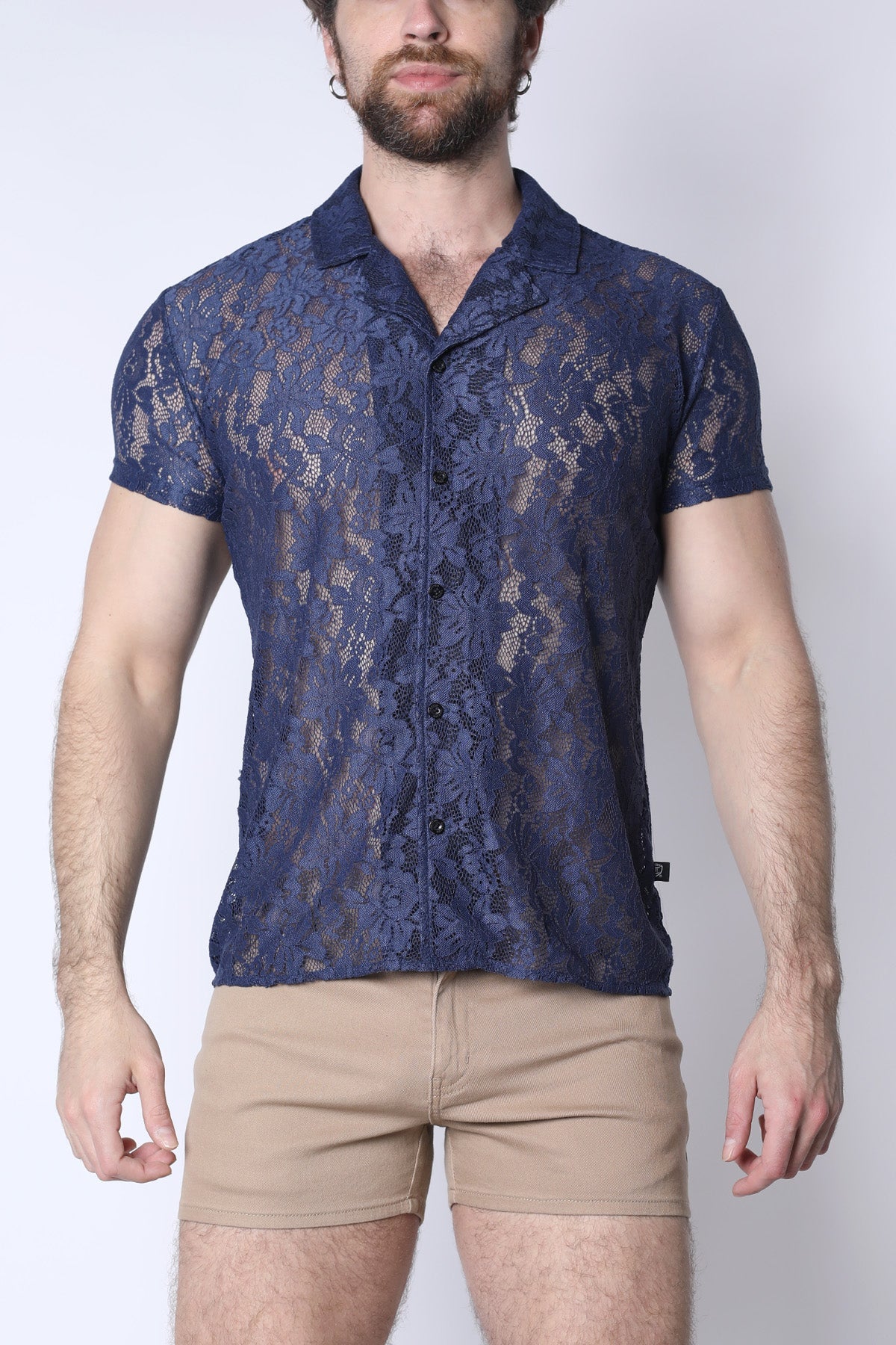 Sorrento Button-Down Lace Shirt