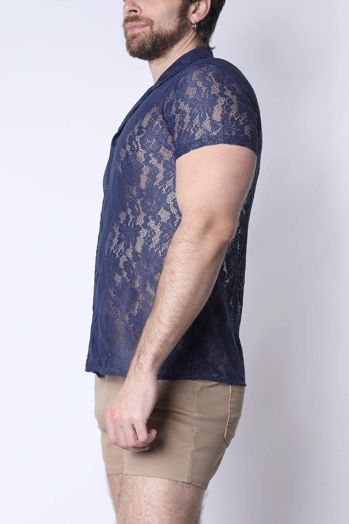 Sorrento Button-Down Lace Shirt