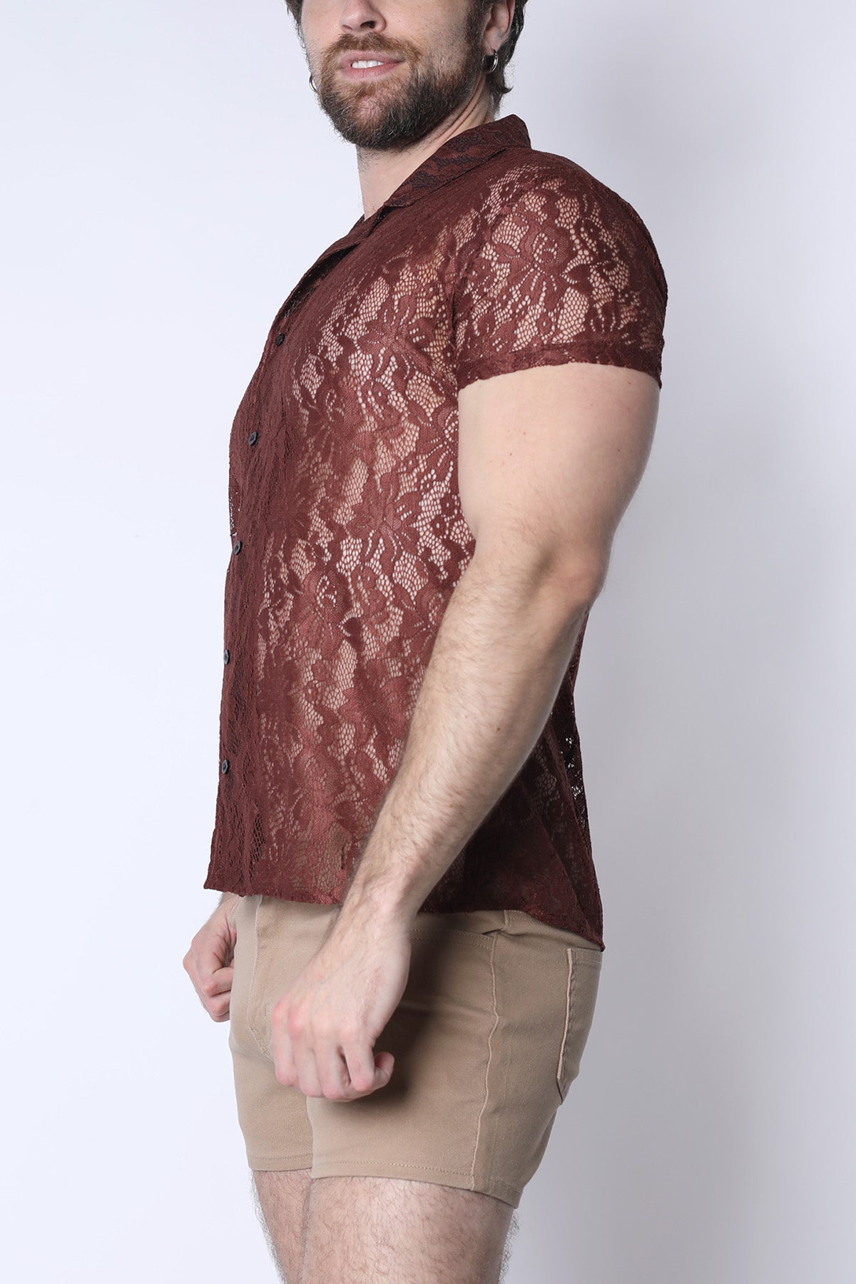 Sorrento Button-Down Lace Shirt