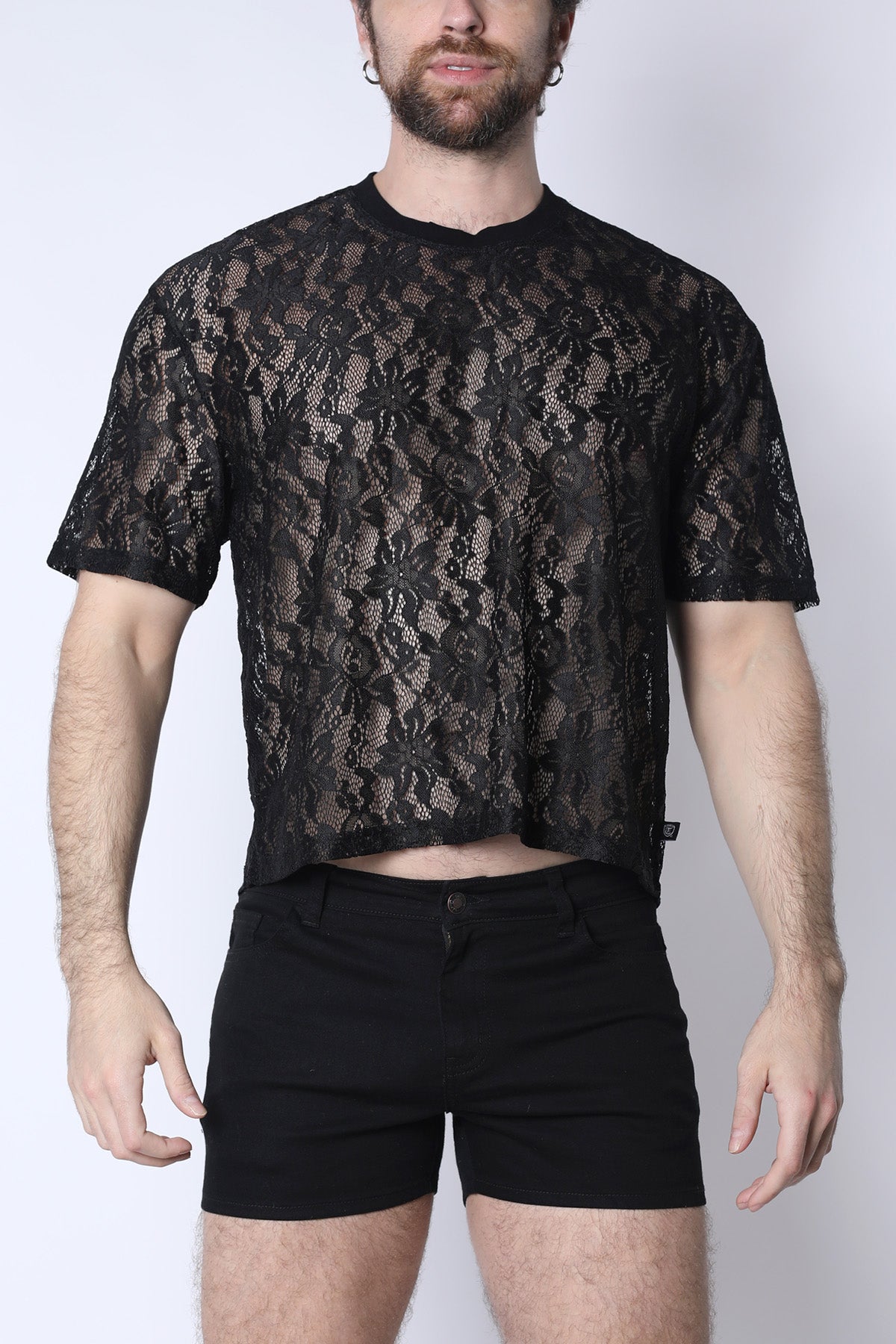 Sorrento Lace Cropped Tee