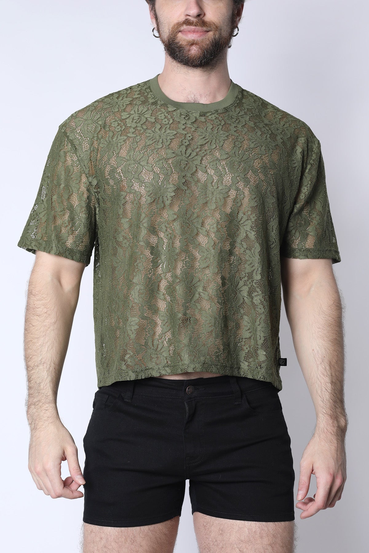 Sorrento Lace Cropped Tee