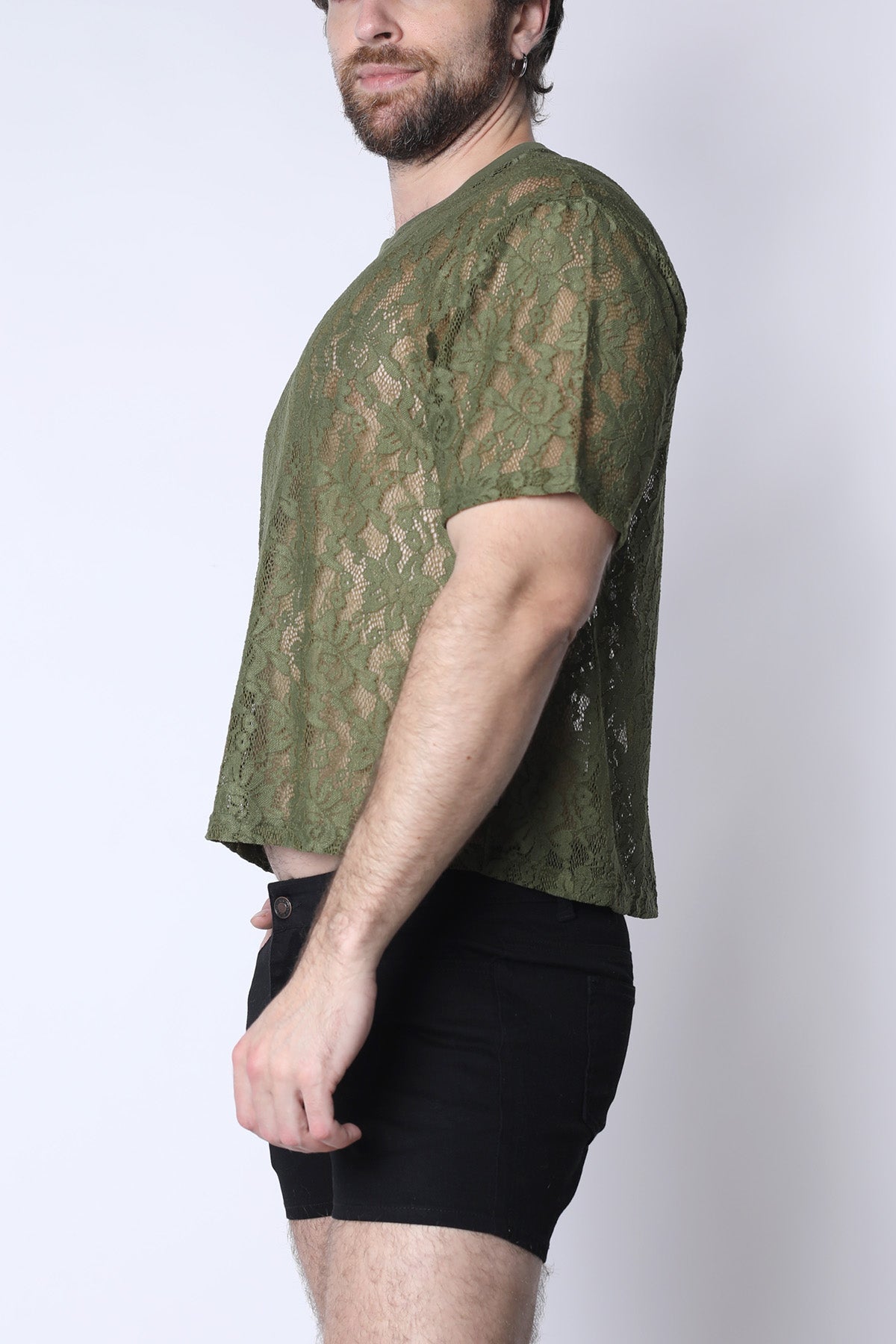 Sorrento Lace Cropped Tee