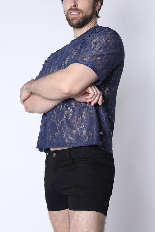 Sorrento Lace Cropped Tee