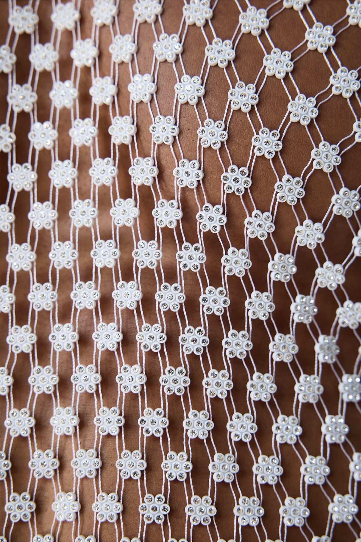 Sparkling Ice Cutout Top White