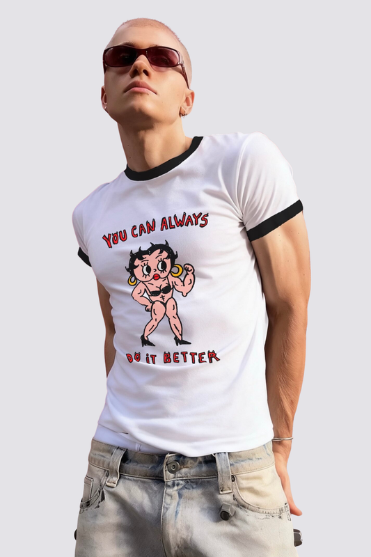 Stark Mark Print T-Shirt