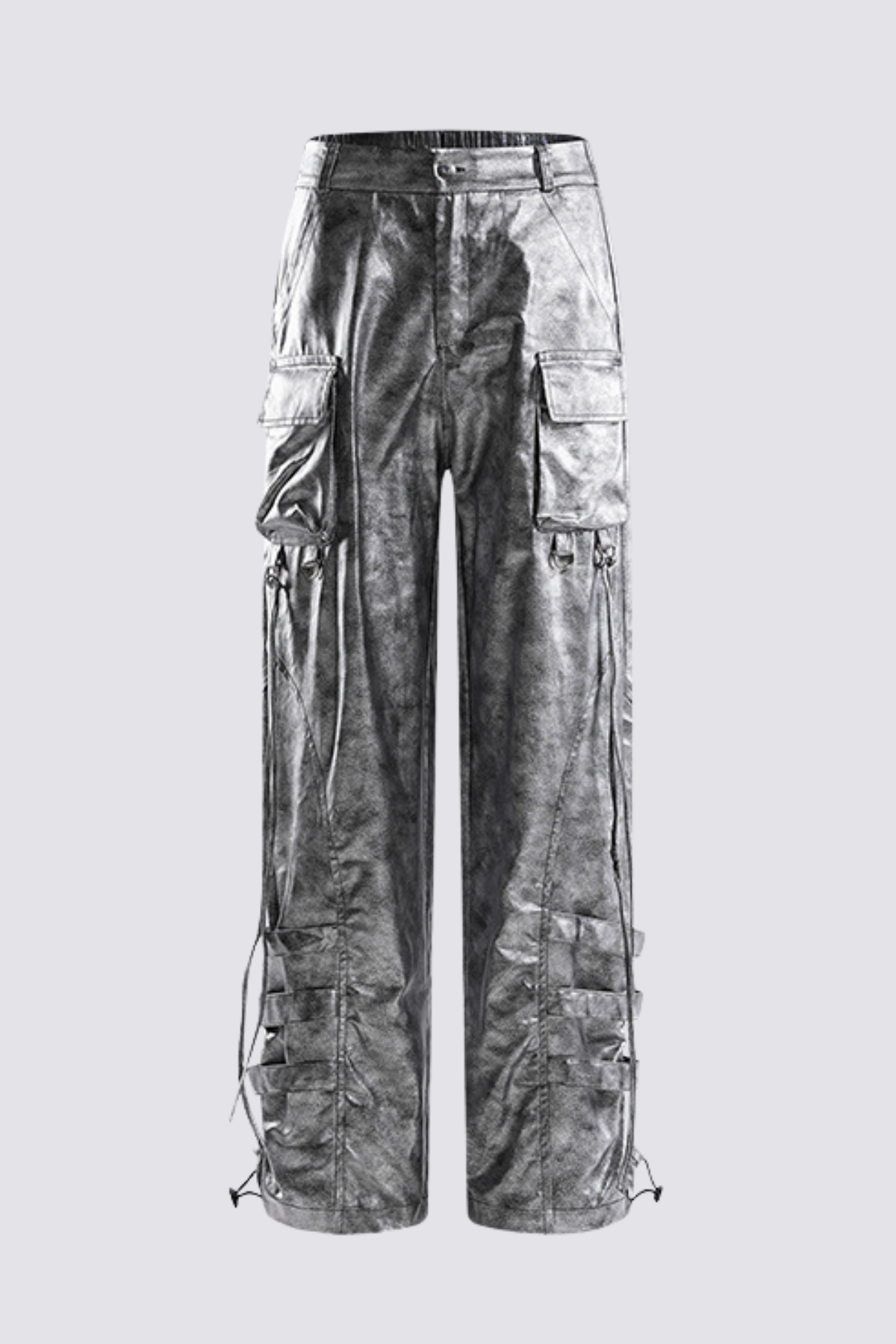 Steady Pace Metallic Straight Pants