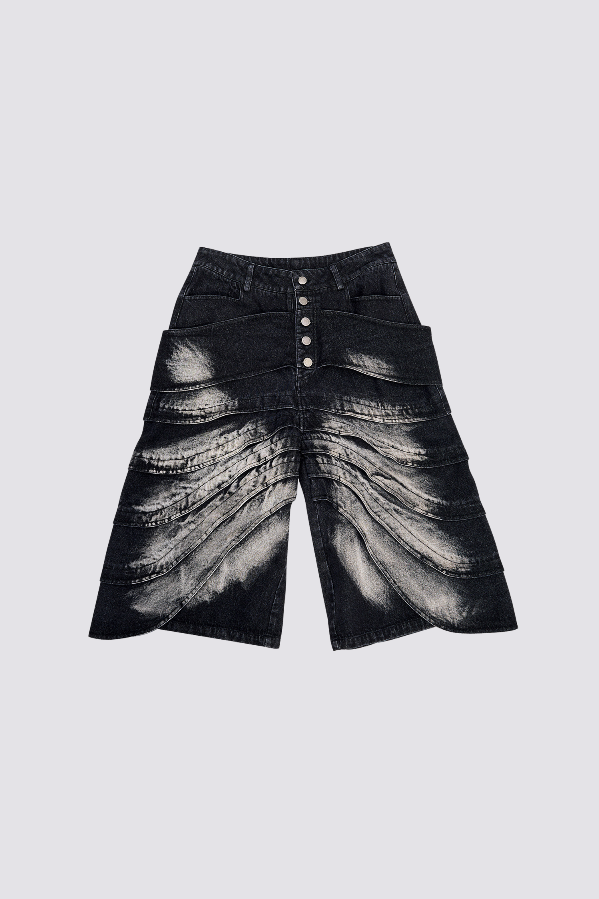 Steel Scuff Deconstructed Capri Jeans