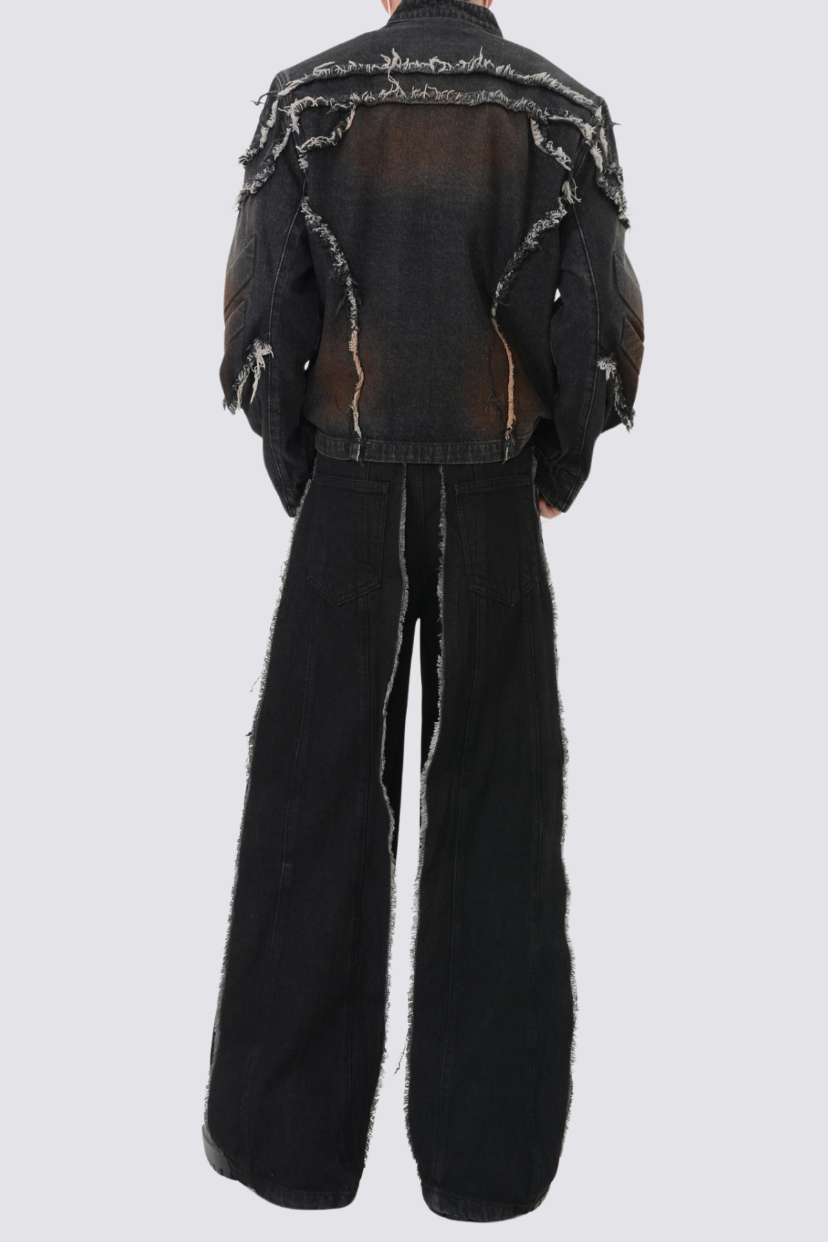 Street Tear Long Sleeve Denim Jacket