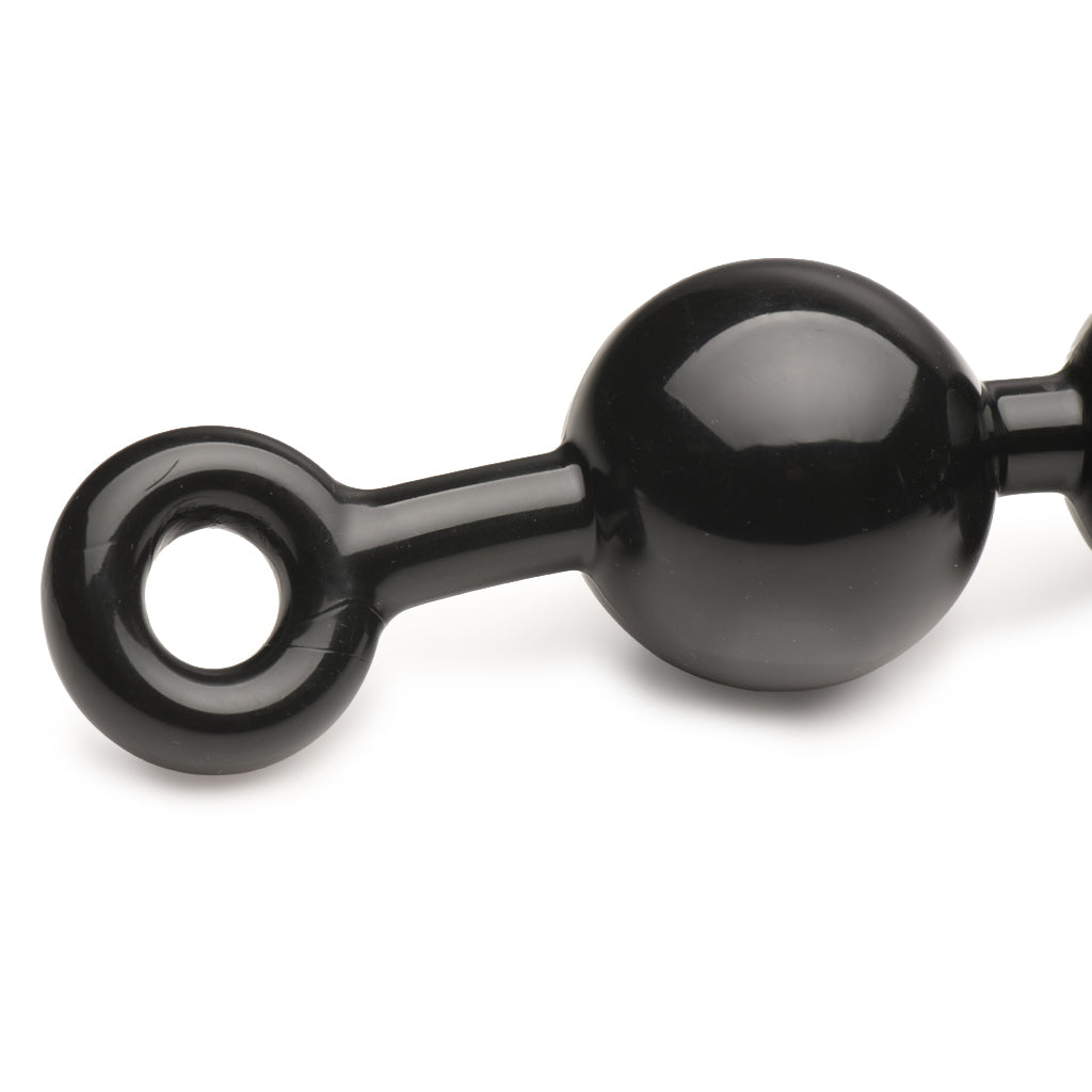 The Black Baller Anal Beads