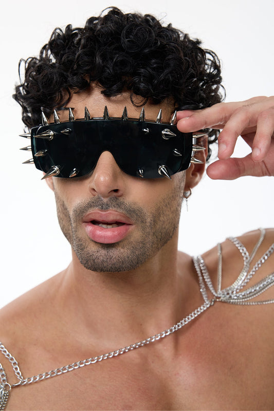 Toxic View Rivet Sunglasses Black