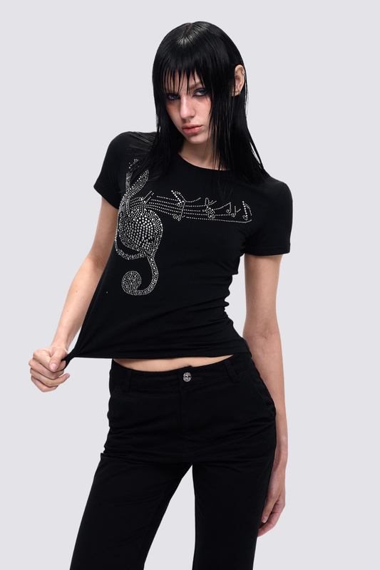 Twinkle Flame Rhinestone T-Shirt