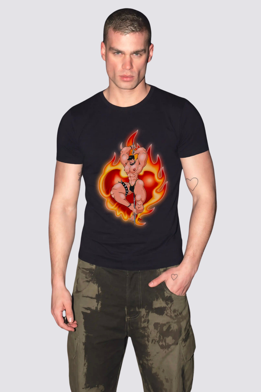 Urban Hostage Fire Boy T Shirt In Black