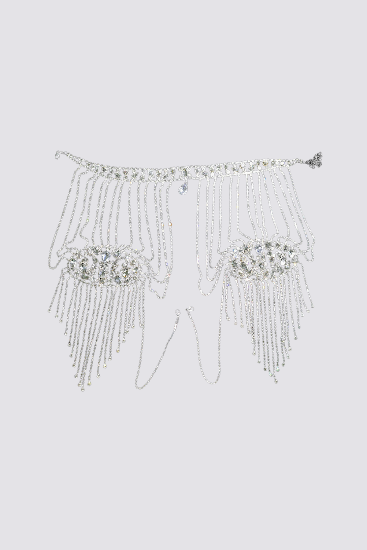 Urban Opal Crystal Fringe Shoulder Chain
