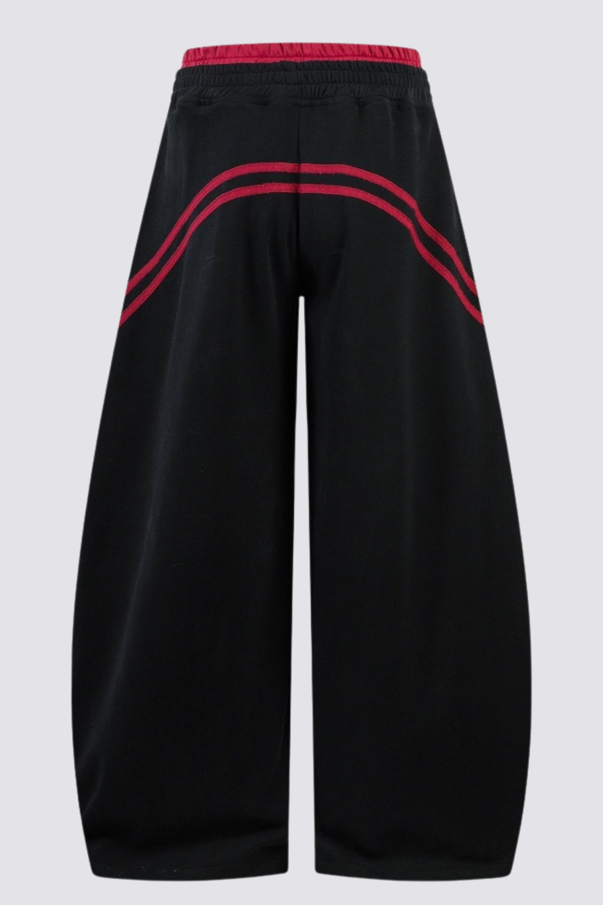 Urban Patina Stripe Barrel Pants In Black