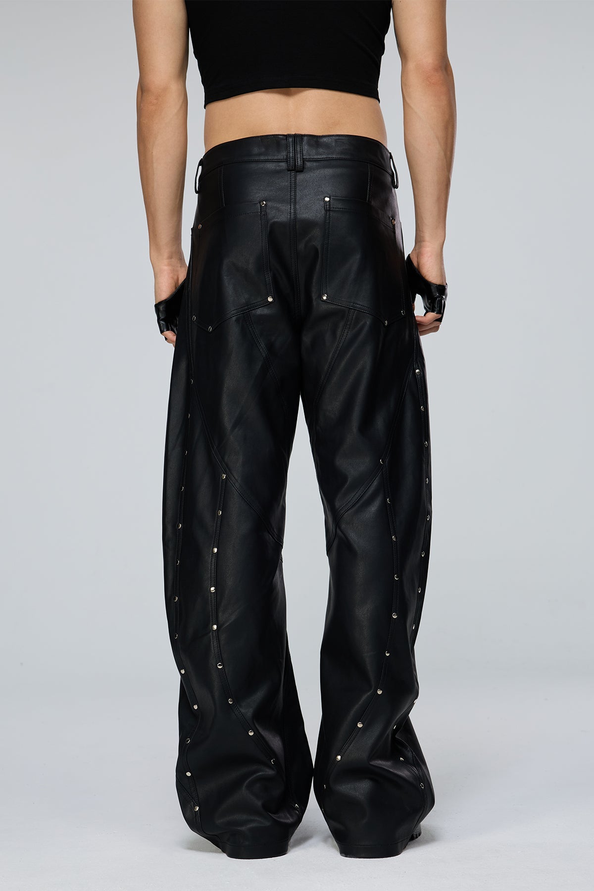 Vector Twill Leather Barrel Pants