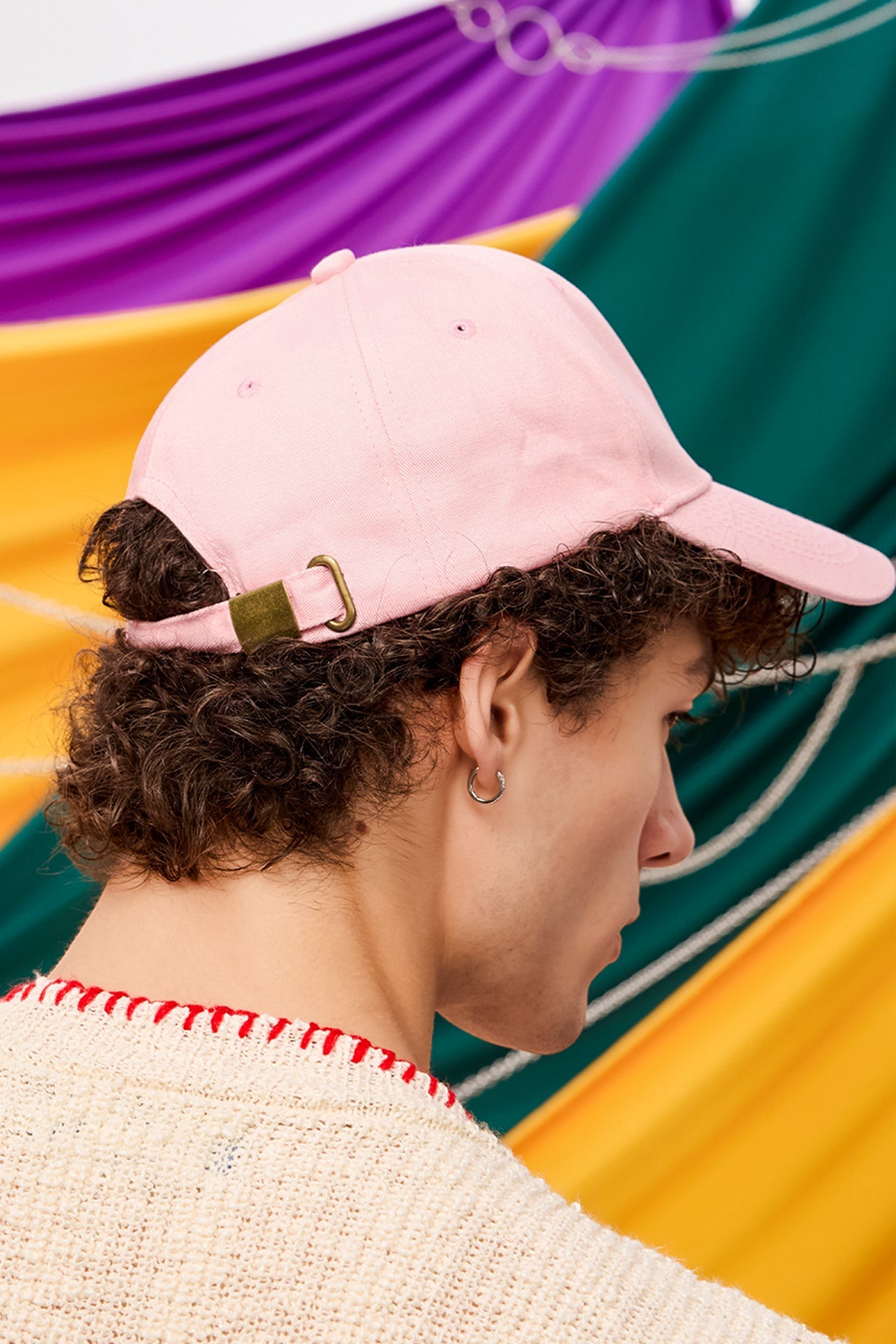 Velvet Wave Embroidery Cap