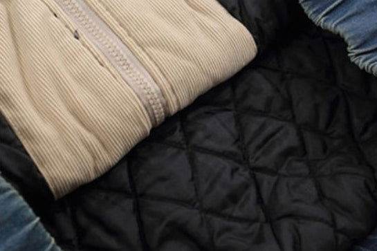 Vintage Embroidered Thickened Denim Jacket