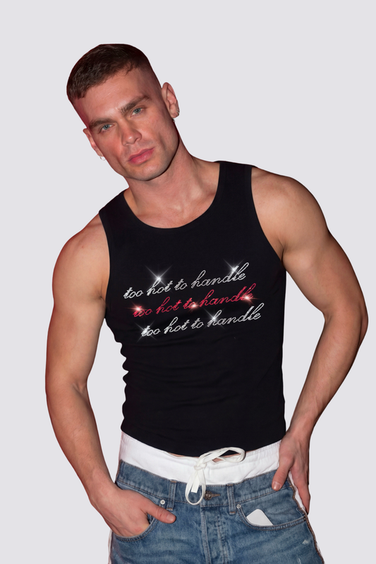 Virtual Fever Rhinestone Tank Top
