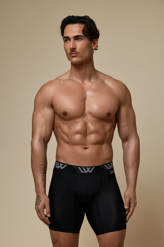 VISIBLY BOXER BRIEF RENEW SHINE 8' - BLACK