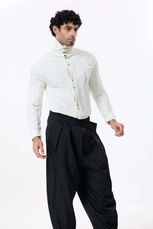 Void Veil Long Sleeve Shirt White