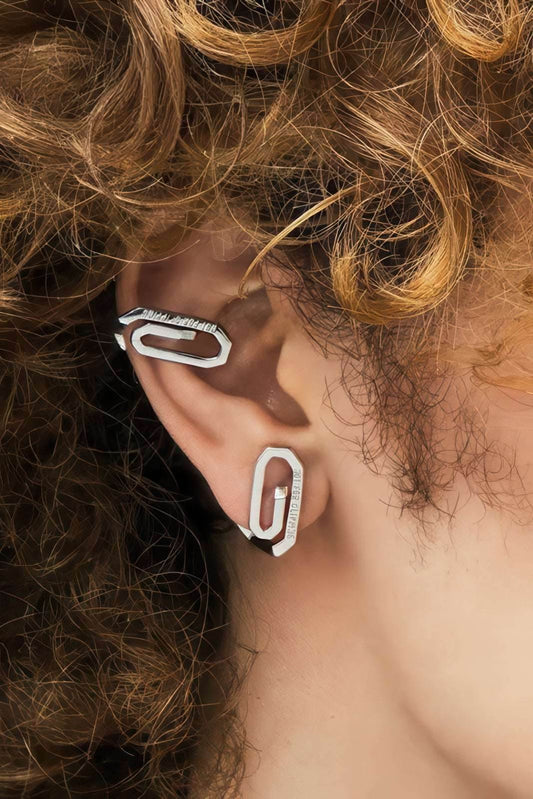 Paperclip Ear Cuff – Minimalist Unisex Cartilage Jewelry