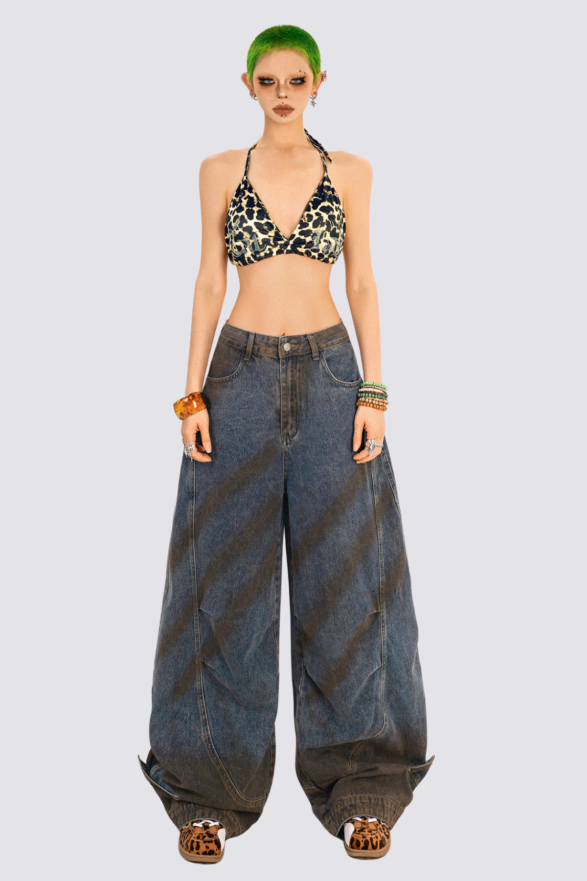 Wild Print Rhinestone Leopard Top