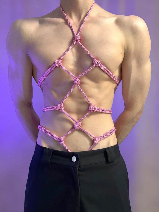 Sexy Halter-Neck Bondage Rope Harness