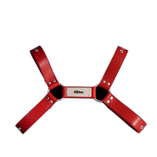 MagLock Tumbled Leather Bulldog Harness
