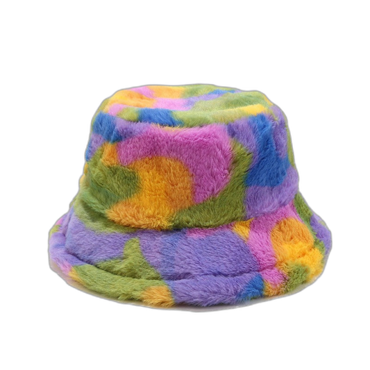 Fluffy Pattern Bucket Hat