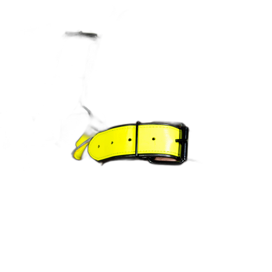 ruff GEAR Bold Leather Bicep Strap Neon Yellow