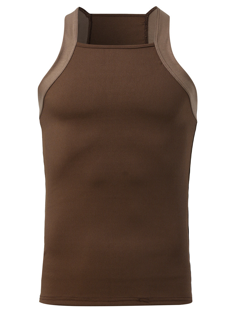 Men's Solid Color Tight Tank Top