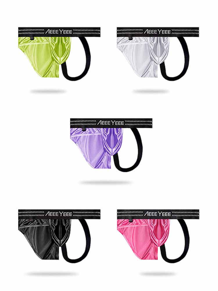 Men's Irregular Triangle Stitching Thong Briefs