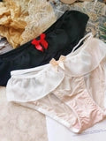 Men's Sexy Bow Ruffle Low Rise Briefs