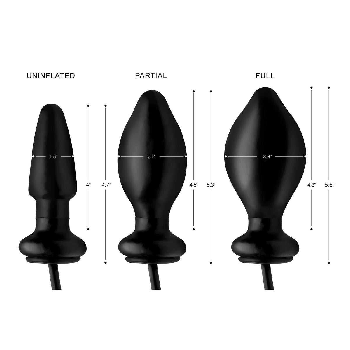 Expand Inflatable Anal Plug