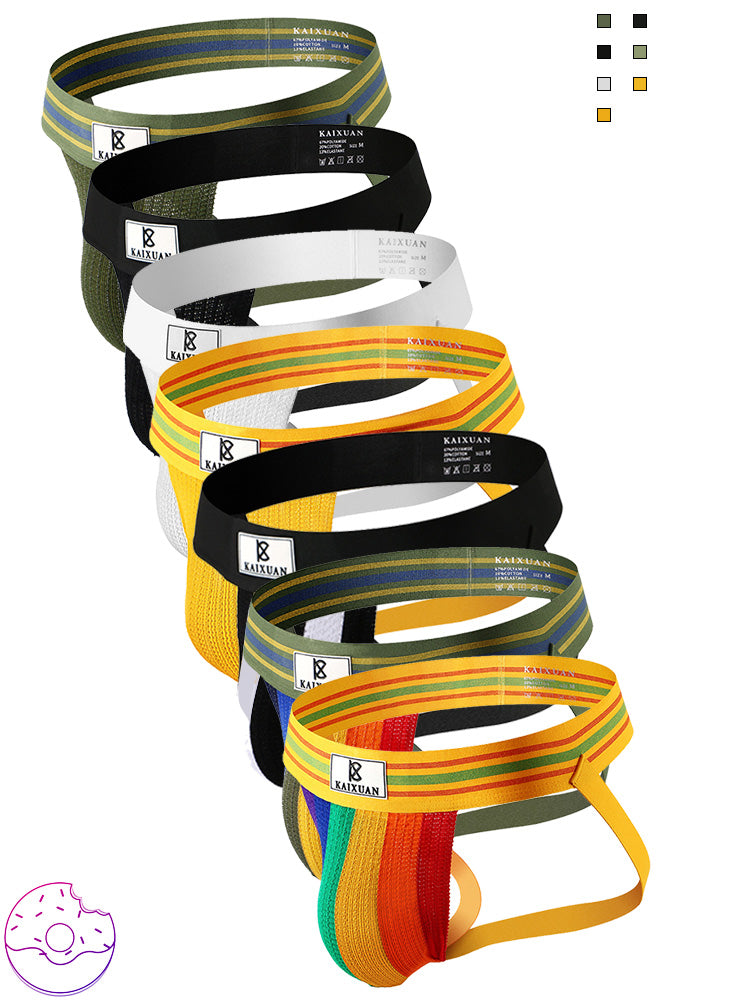 U Convex Pocket Rainbow Sexy Jockstrap