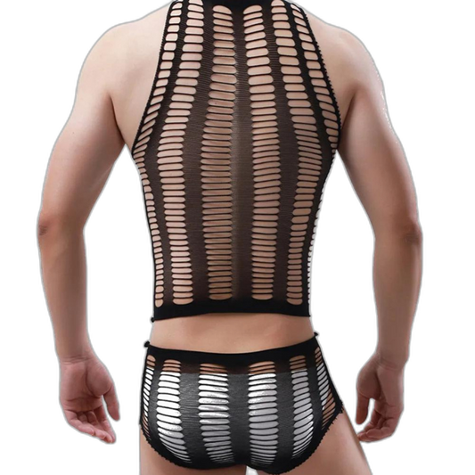 Turtleneck Bikini Bodysuit Stockings Ensemble