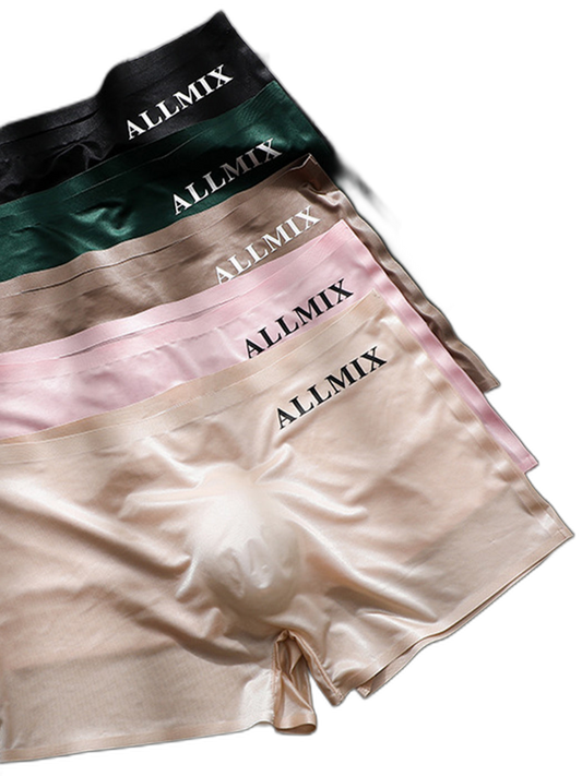 2 Pack ALLMIX Men's Seamless 3D Convex Pouch Trunks