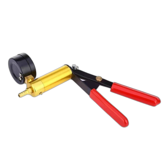 Endurance Pro Vacuum Pump Handle Black with PSI Gauge