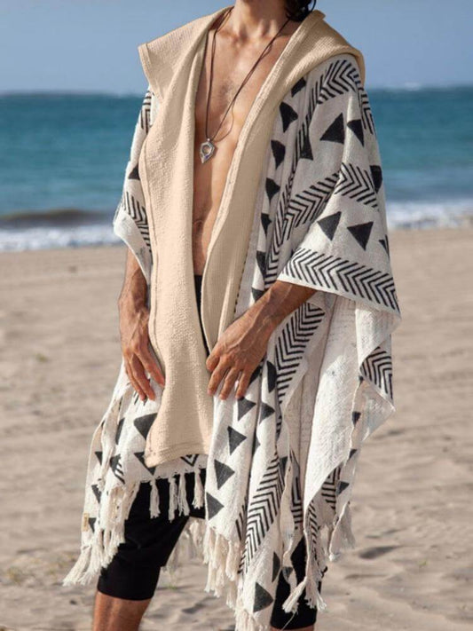 Casual Hooded Sun-Protection Tassels Shawl