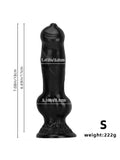 Realistic Black Knot PVC Suction Cup Dildo