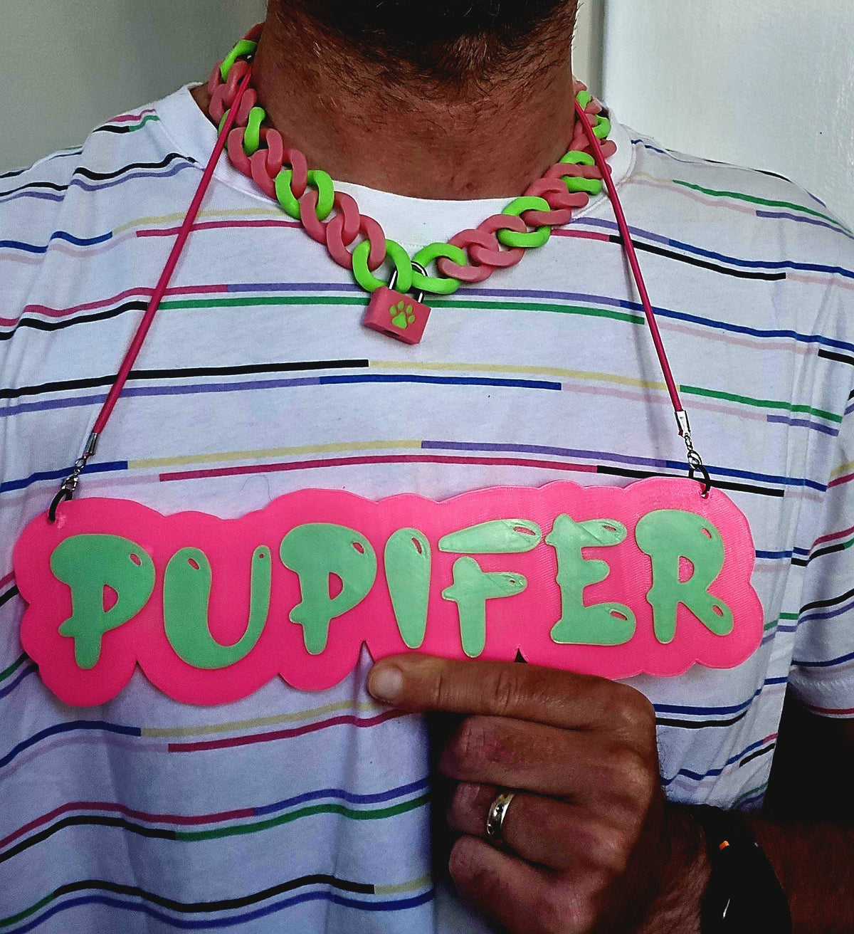 Custom High-Tech Name Medallion, Flava Flav Necklace