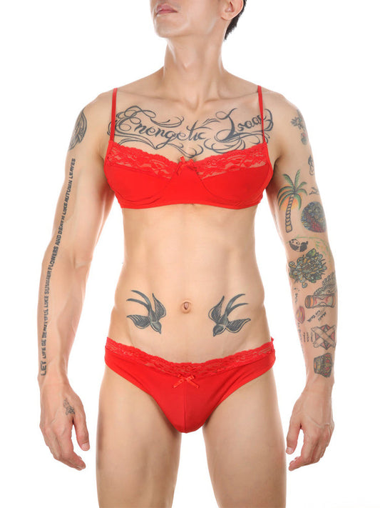 Men's Allure Lace Panty Suit