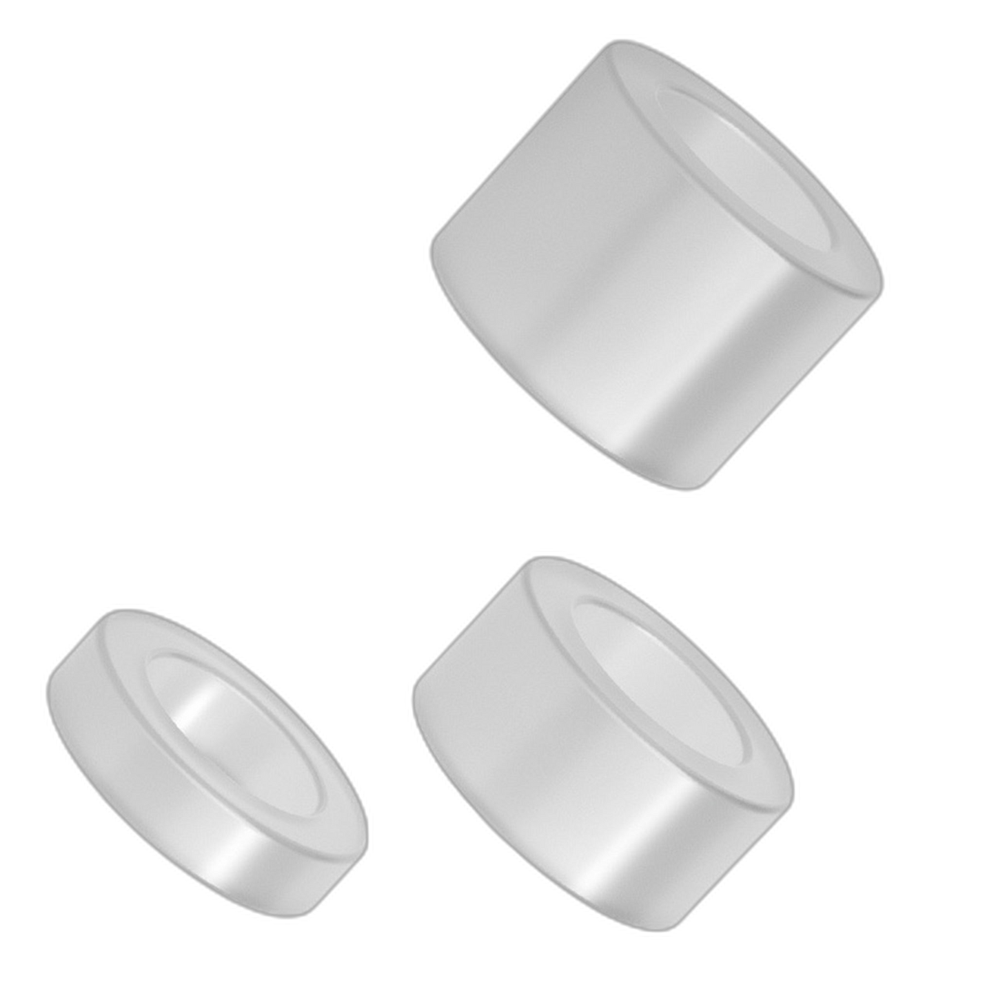 ruff GEAR Super Stretch Cock and Ball Set Clear
