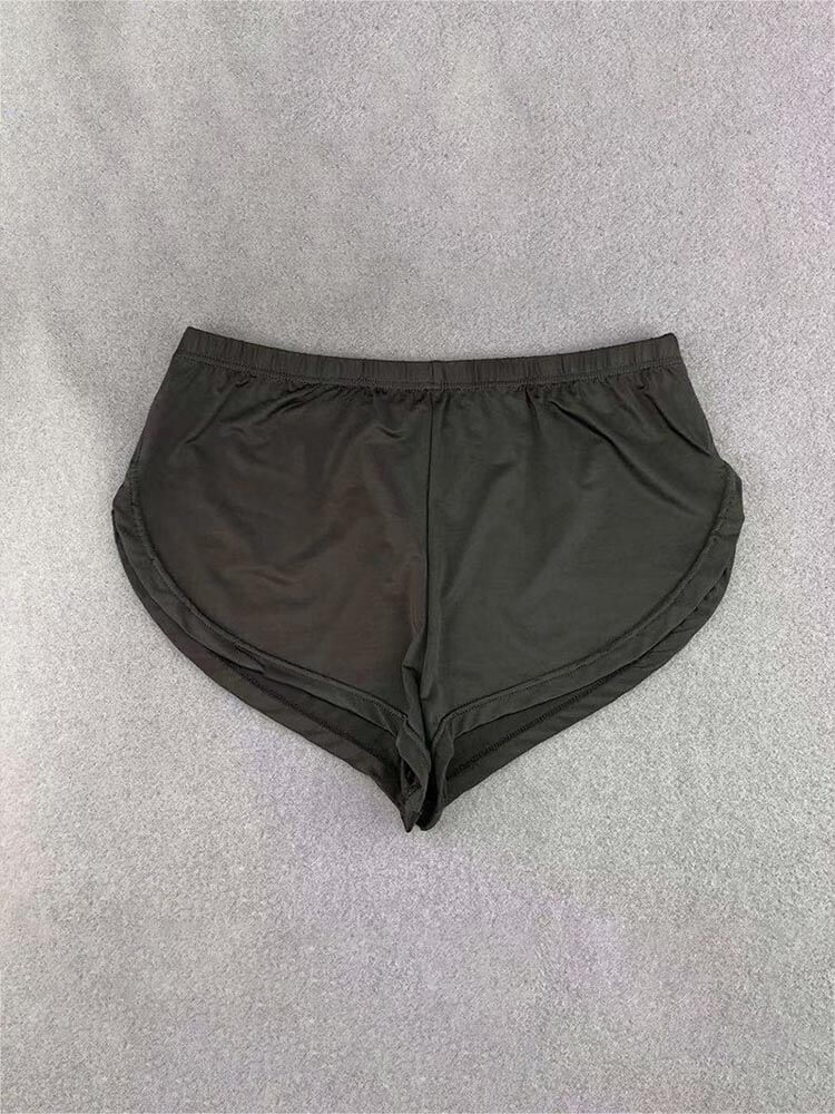 Men's Casual Loose Soft Silky Nylon Lounge Shorts