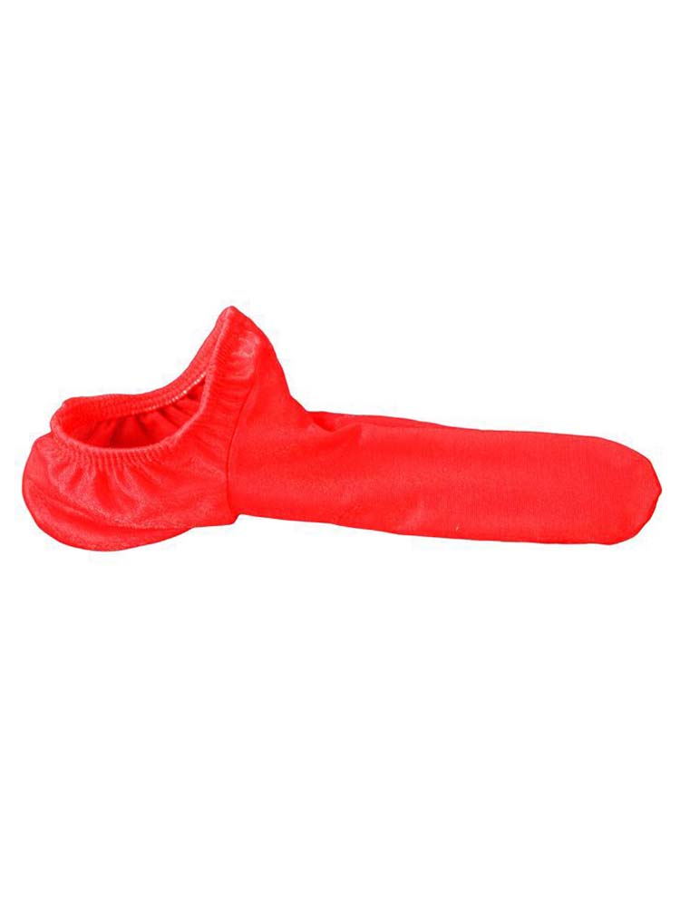 Solid Color Elastic Nylon Cock Sock
