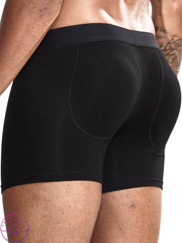 Men's Removable Foam Padded Butt Lift Trunks