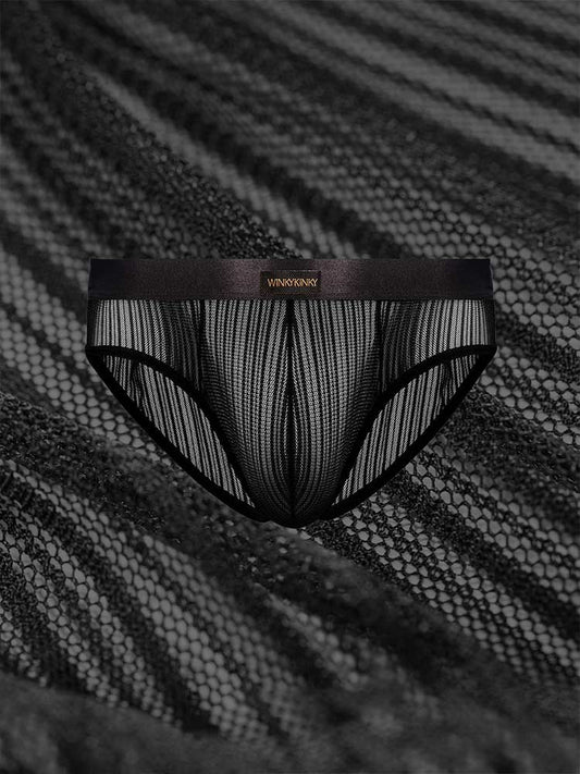 Men's Low-Rise Sexy Sheer Lace Breathable Briefs