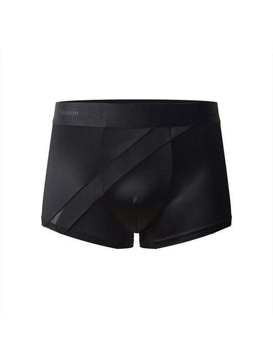 Men's Stretch Breathable Glossy Satin Boxer Briefs