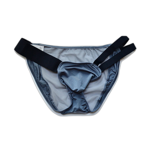 D.M Nylon Low Waist Sexy Mesh Erotic Briefs
