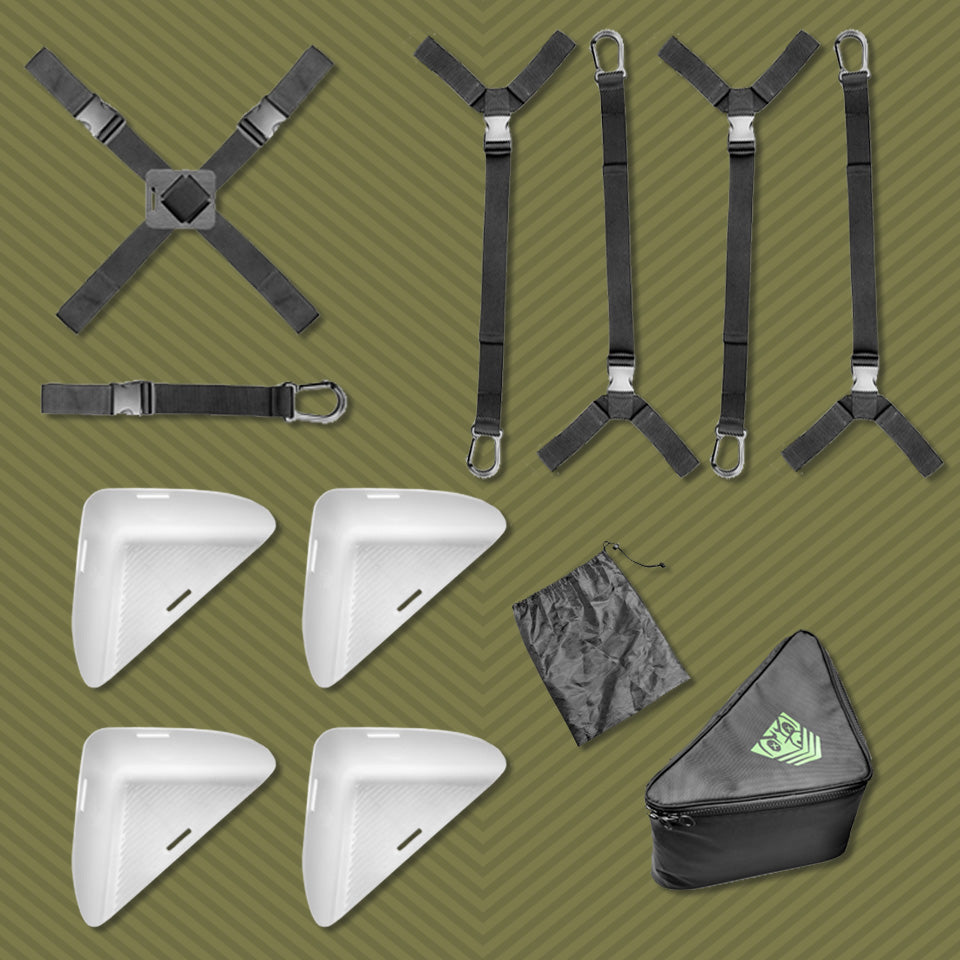 Bedroom Bondage Under-Bed Restraint System with Anchor Points